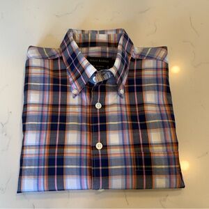 Scott Barber Men’s Long Sleeve Plaid Shirt – Size Large – Brand New with Tag